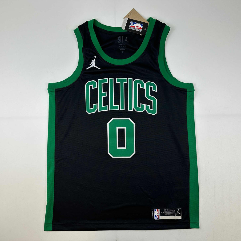 Autographed/Signed Jayson Tatum Boston Celtics Black Authentic Swingman Basketball Jersey Fanatics COA