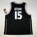 Autographed/Signed Carmelo Anthony Syracuse Orange Black Basketball Jersey Fanatics COA