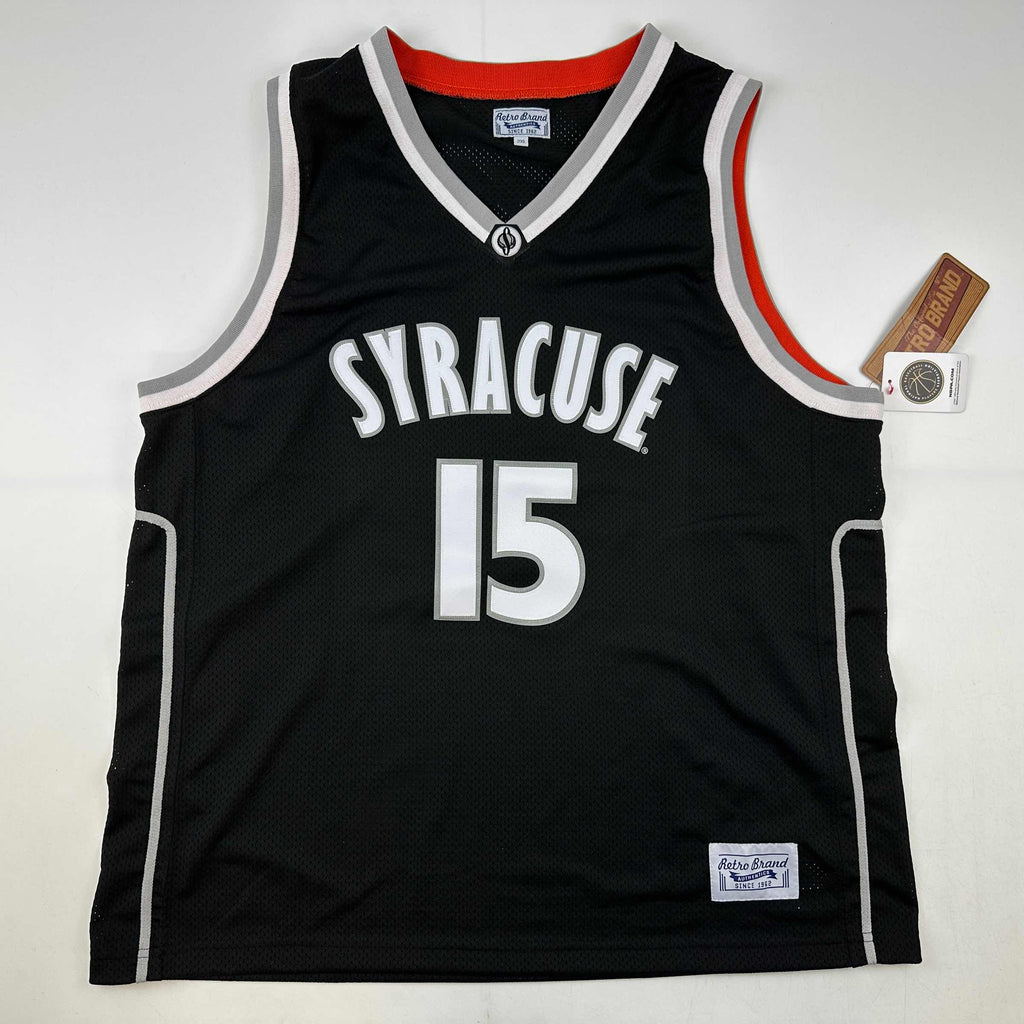 Autographed/Signed Carmelo Anthony Syracuse Orange Black Basketball Jersey Fanatics COA
