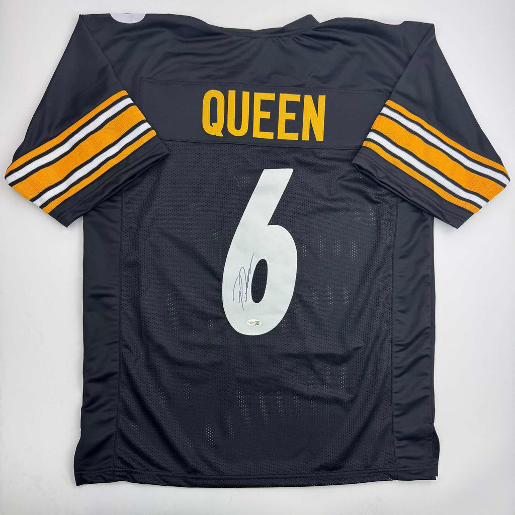 Autographed/Signed Patrick Queen Pittsburgh Black Football Jersey JSA COA