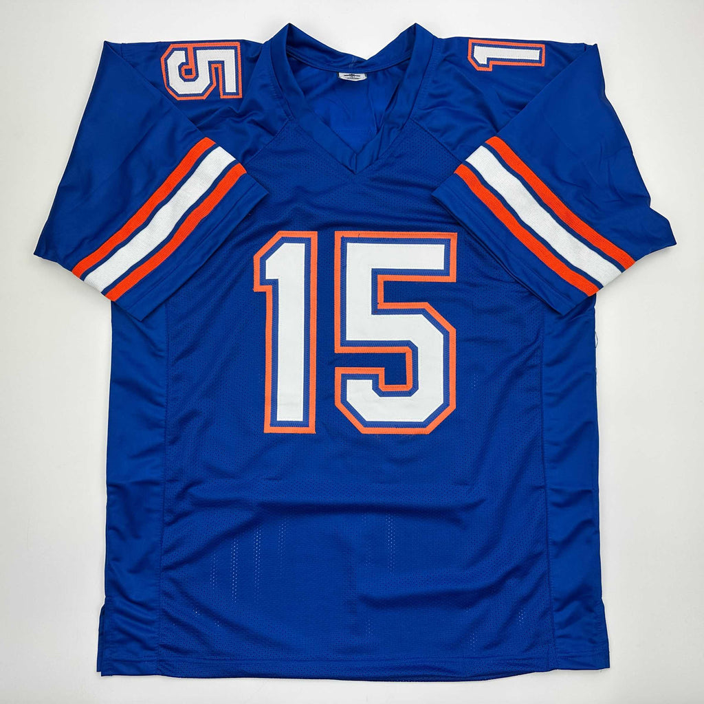 Autographed/Signed Anthony Richardson Florida Blue College Football Jersey JSA COA