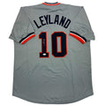 Autographed/Signed Jim Leyland Detroit Grey Baseball Jersey JSA COA
