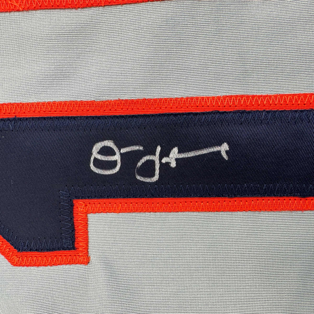 Autographed/Signed Jim Leyland Detroit Grey Baseball Jersey JSA COA
