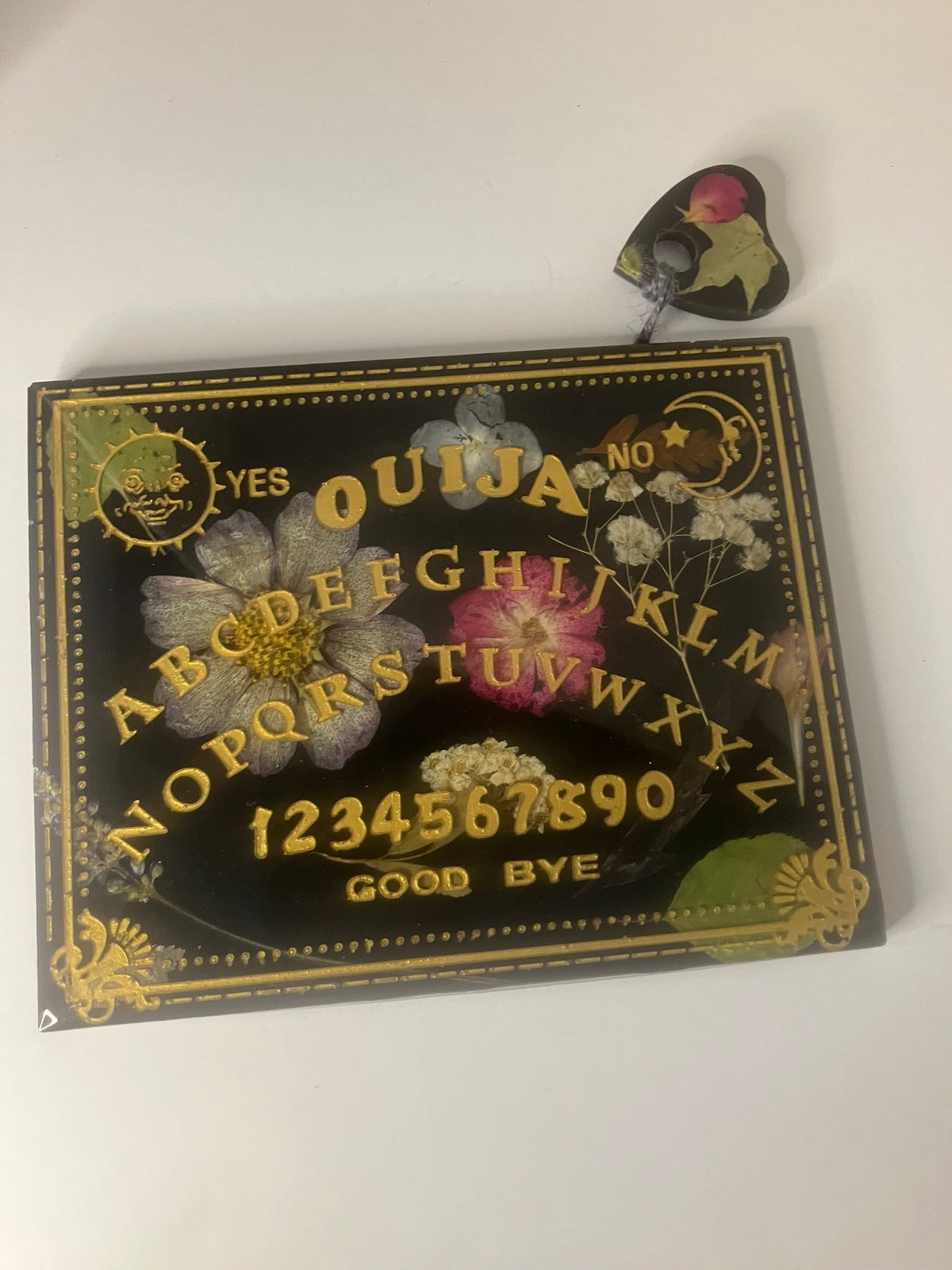Handmade Resin Ouija Spirit Board with Planchette