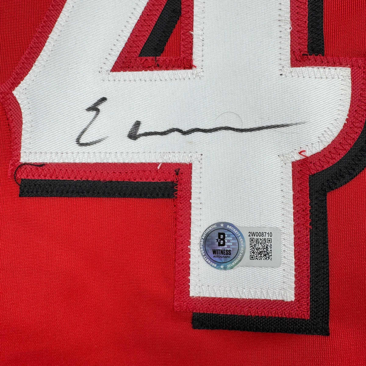 Autographed/Signed Elly De La Cruz Cincinnati Red Baseball Jersey Beckett BAS COA