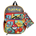 Pokemon 4 Pc Backpack Set