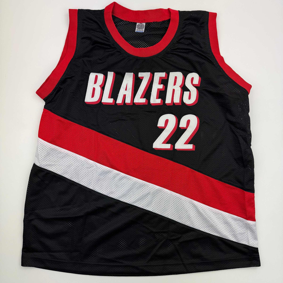 Autographed/Signed Clyde Drexler Portland Black Basketball Jersey PSA COA