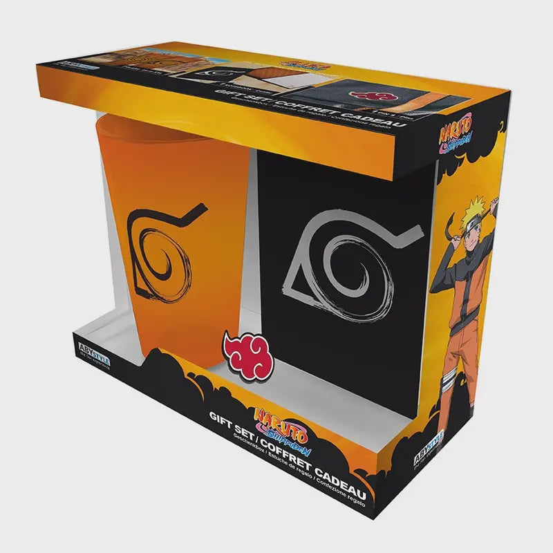 Naruto Shippuden Konoha Pin Journal And Mug Gift Set