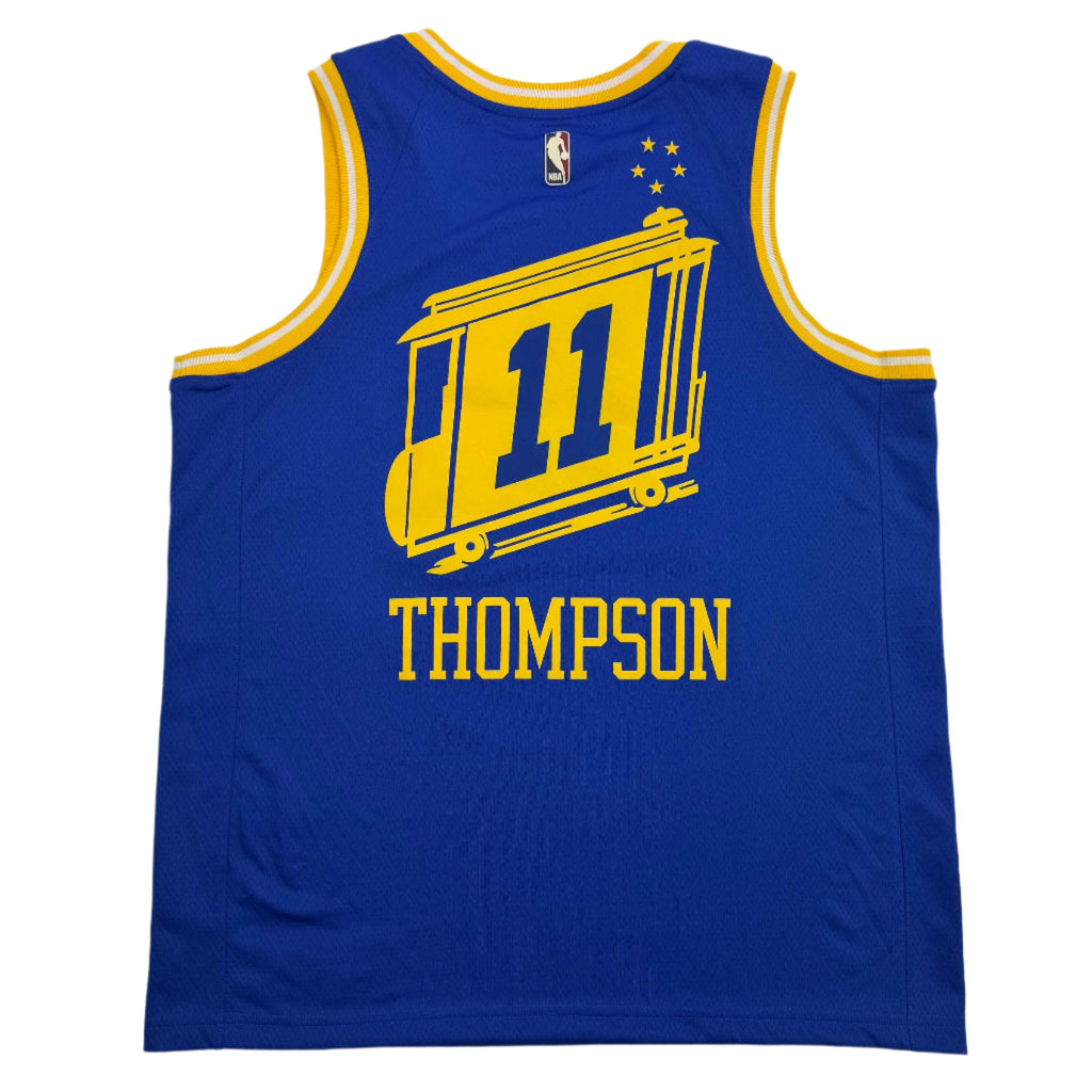 Autographed/Signed Klay Thompson Golden State Warriors Blue Basketball Jersey Fanatics COA