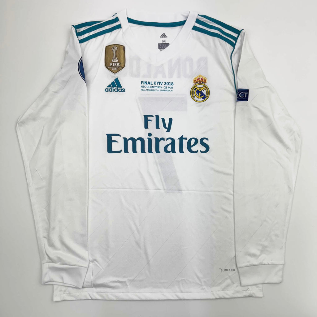 Autographed/Signed Cristiano Ronaldo Real Madrid White Soccer Jersey Beckett BAS COA