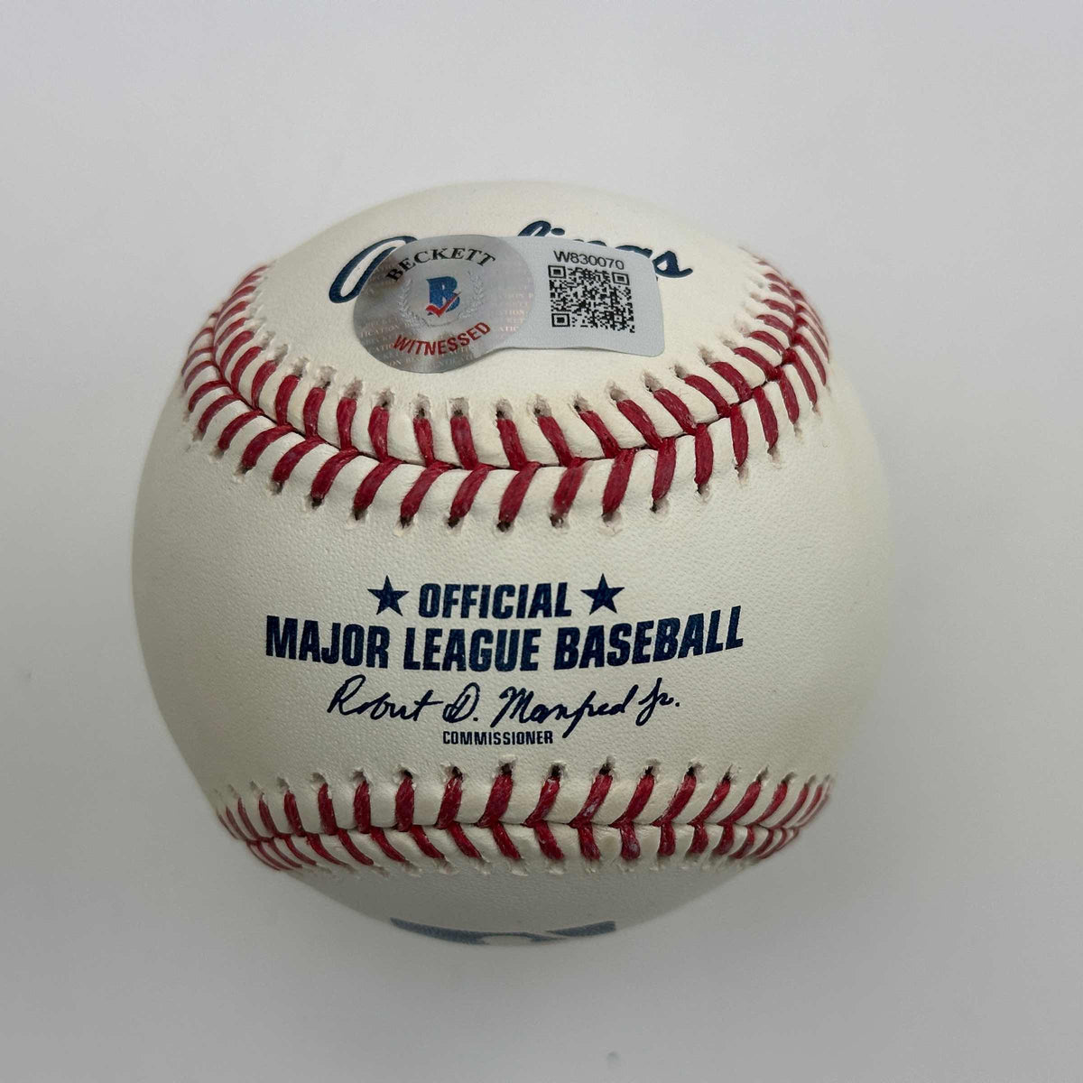 Autographed/Signed Trevor Hoffman Rawlings Official Major League Baseball ROML Beckett BAS COA