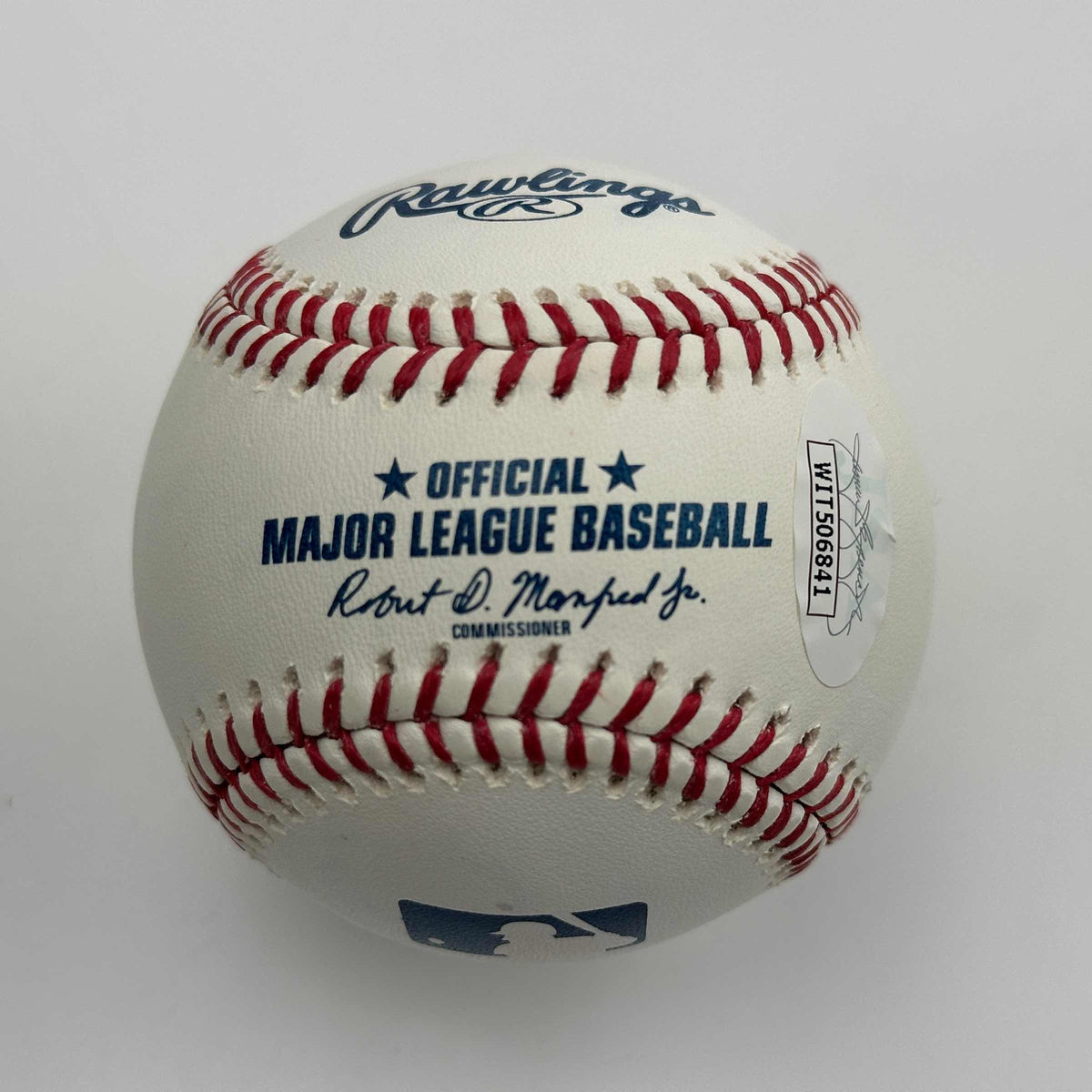 Autographed/Signed Ozzie Guillen Rawlings Official Major League Baseball ROML JSA COA Auto