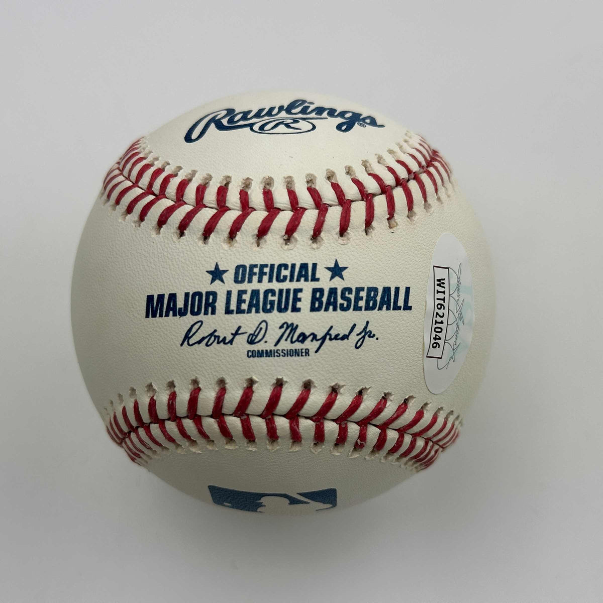Autographed/Signed Steve Sax 82 NL ROY Rawlings Official Major League Baseball ROML JSA COA Auto