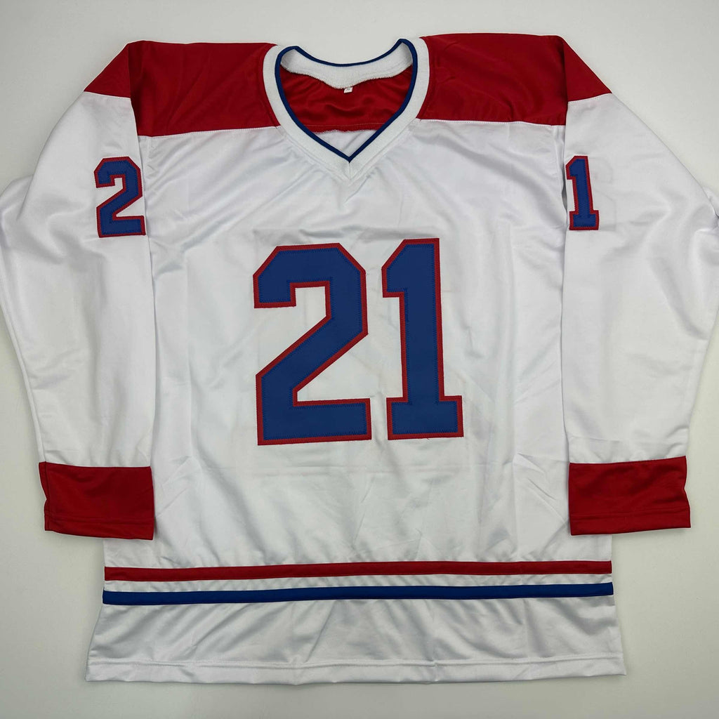 Autographed/Signed Guy Carbonneau Montreal White Hockey Jersey JSA COA