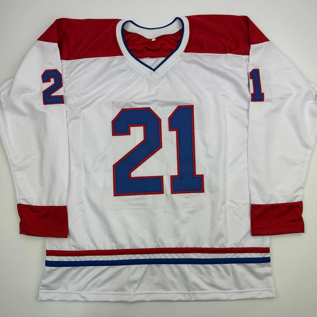 Autographed/Signed Guy Carbonneau Montreal White Hockey Jersey JSA COA
