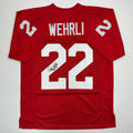 Autographed/Signed Roger Wehrli HOF 07 Arizona Red Football Jersey JSA COA