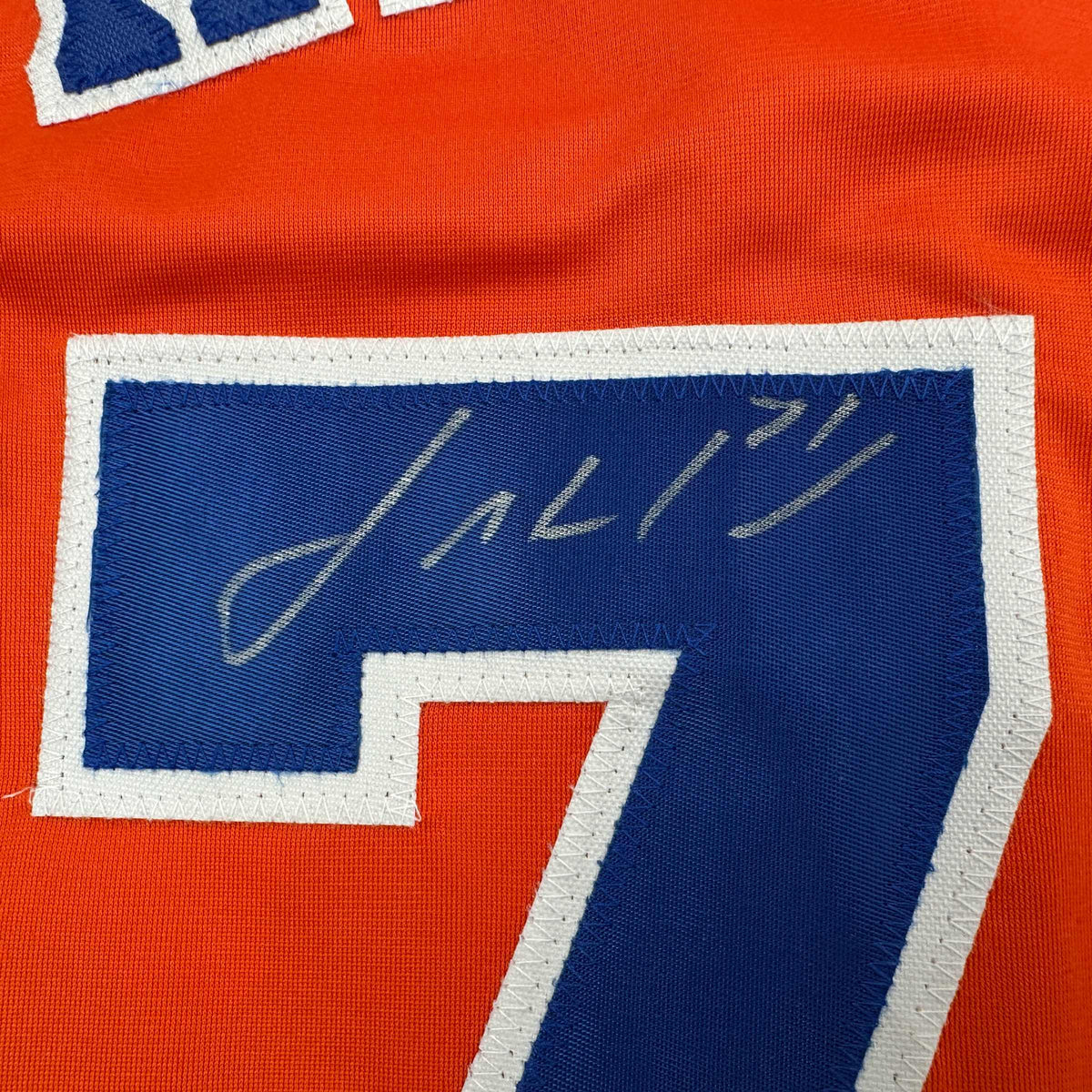 Autographed/Signed Josh Hader Houston Orange Baseball Jersey JSA COA