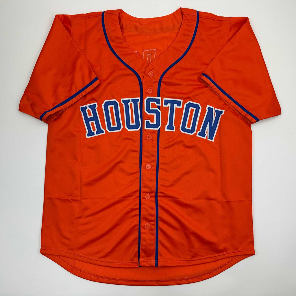 Autographed/Signed Josh Hader Houston Orange Baseball Jersey JSA COA