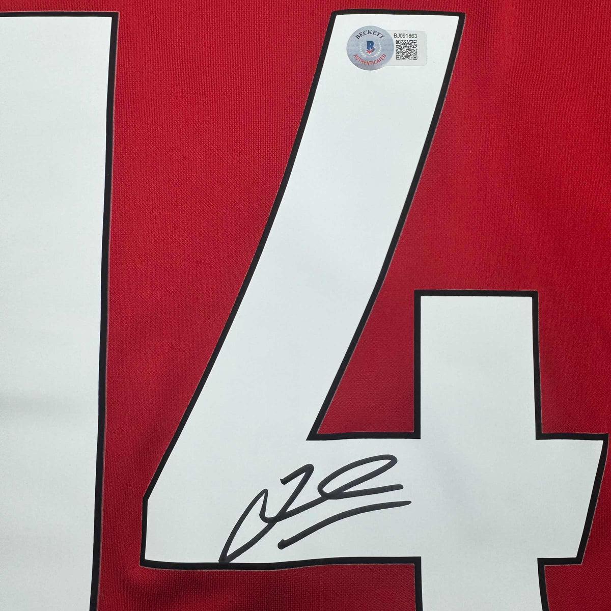 Autographed/Signed Jordan Henderson Liverpool Red Soccer Jersey Beckett BAS COA