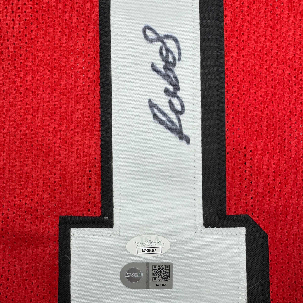 Autographed/Signed Deebo Samuel San Francisco Red Alternate Football Jersey JSA COA