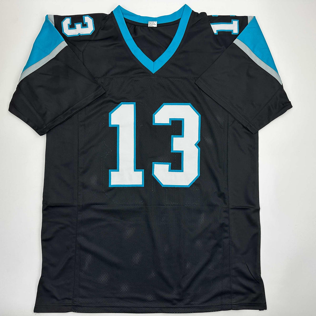 Autographed/Signed Kelvin Benjamin Carolina Black Football Jersey JSA COA