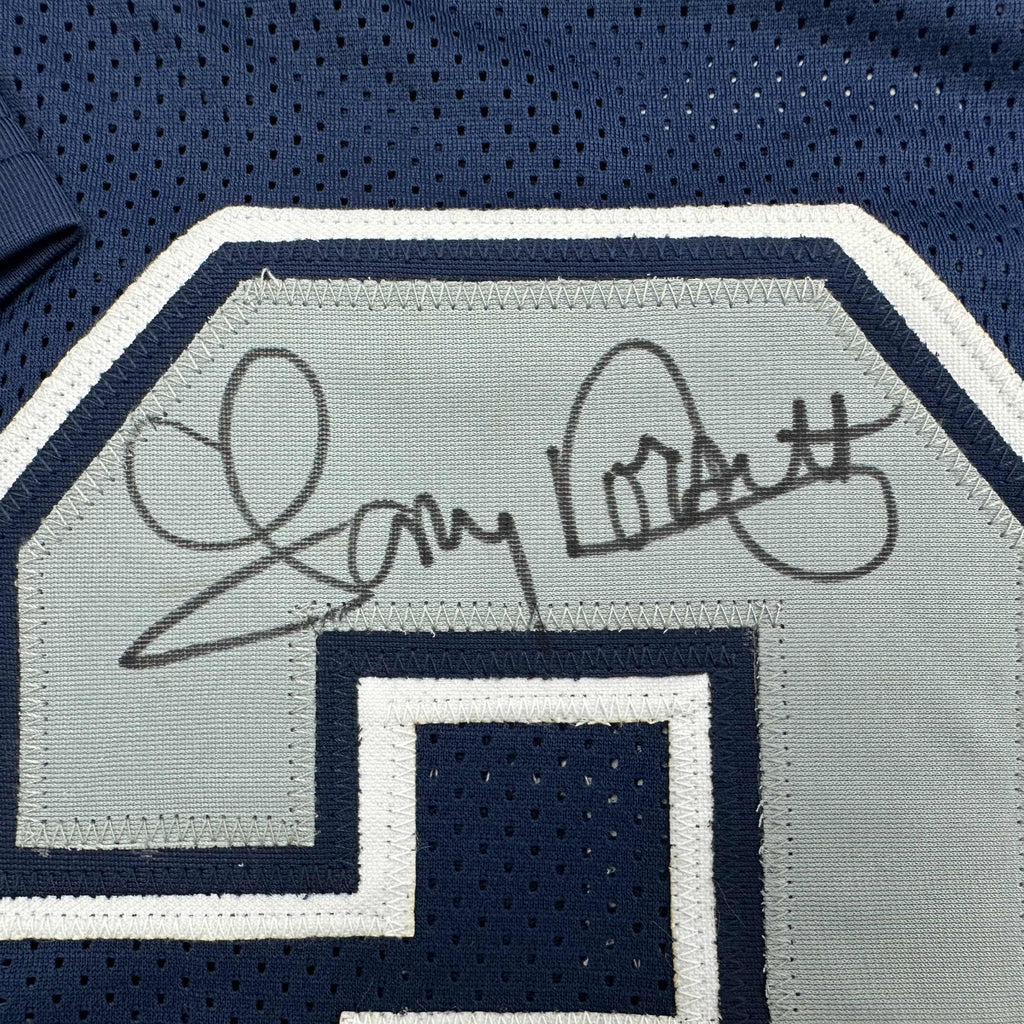 Autographed/Signed Tony Dorsett Dallas Dark Blue Football Jersey JSA COA