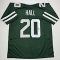 Autographed/Signed Breece Hall New York Green Football Jersey JSA COA