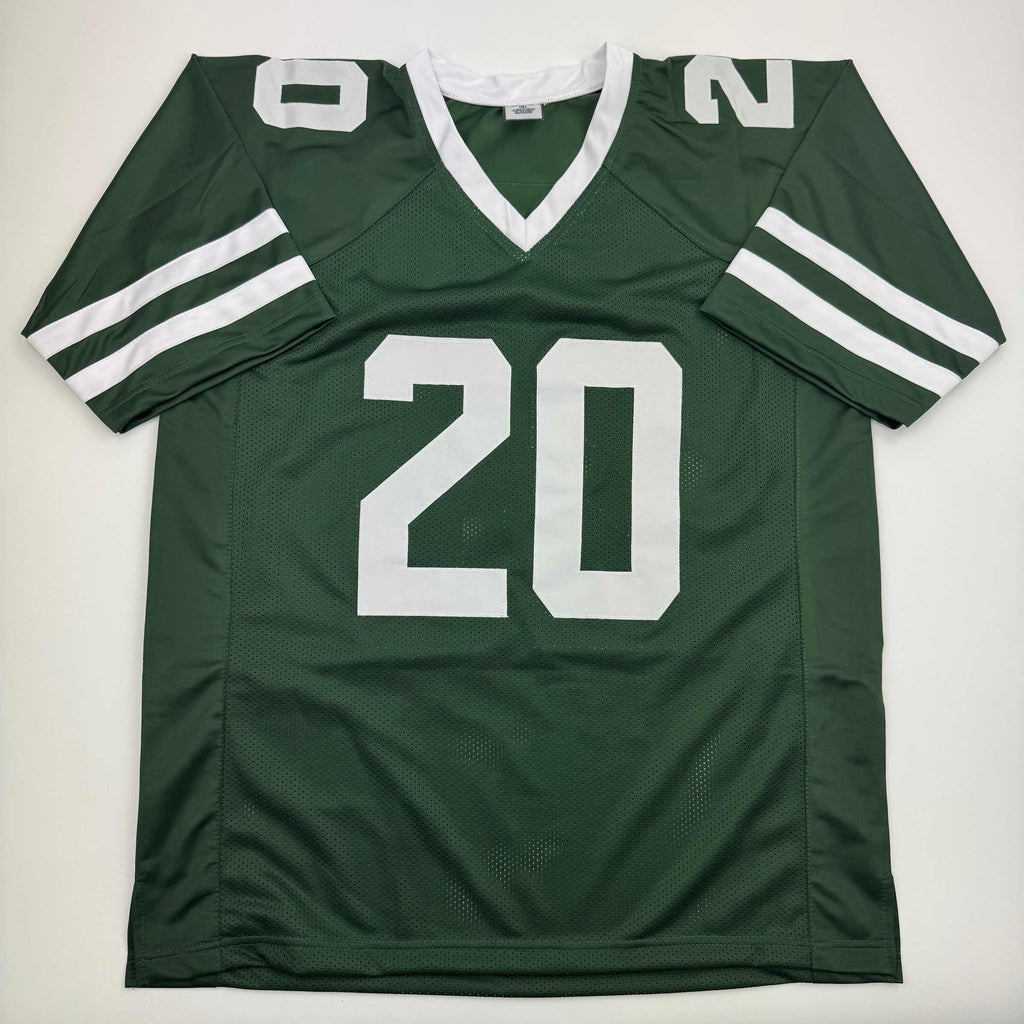 Autographed/Signed Breece Hall New York Green Football Jersey JSA COA