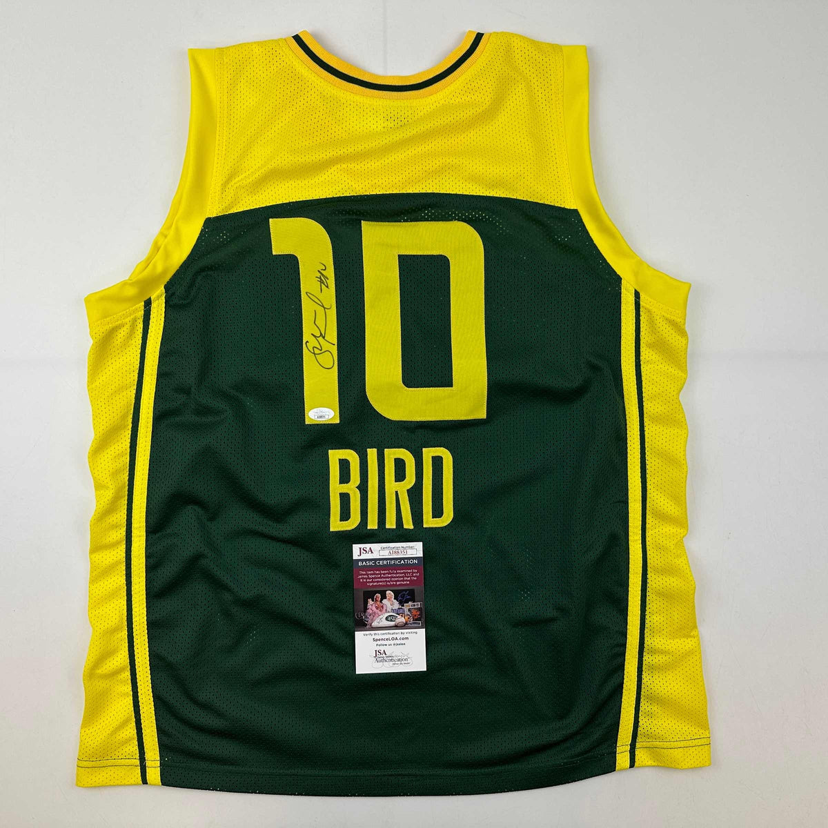 Autographed/Signed Sue Bird Seattle Green Basketball Jersey JSA COA