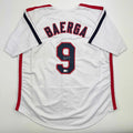 Autographed/Signed Carlos Baerga Cleveland White Baseball Jersey Beckett BAS COA