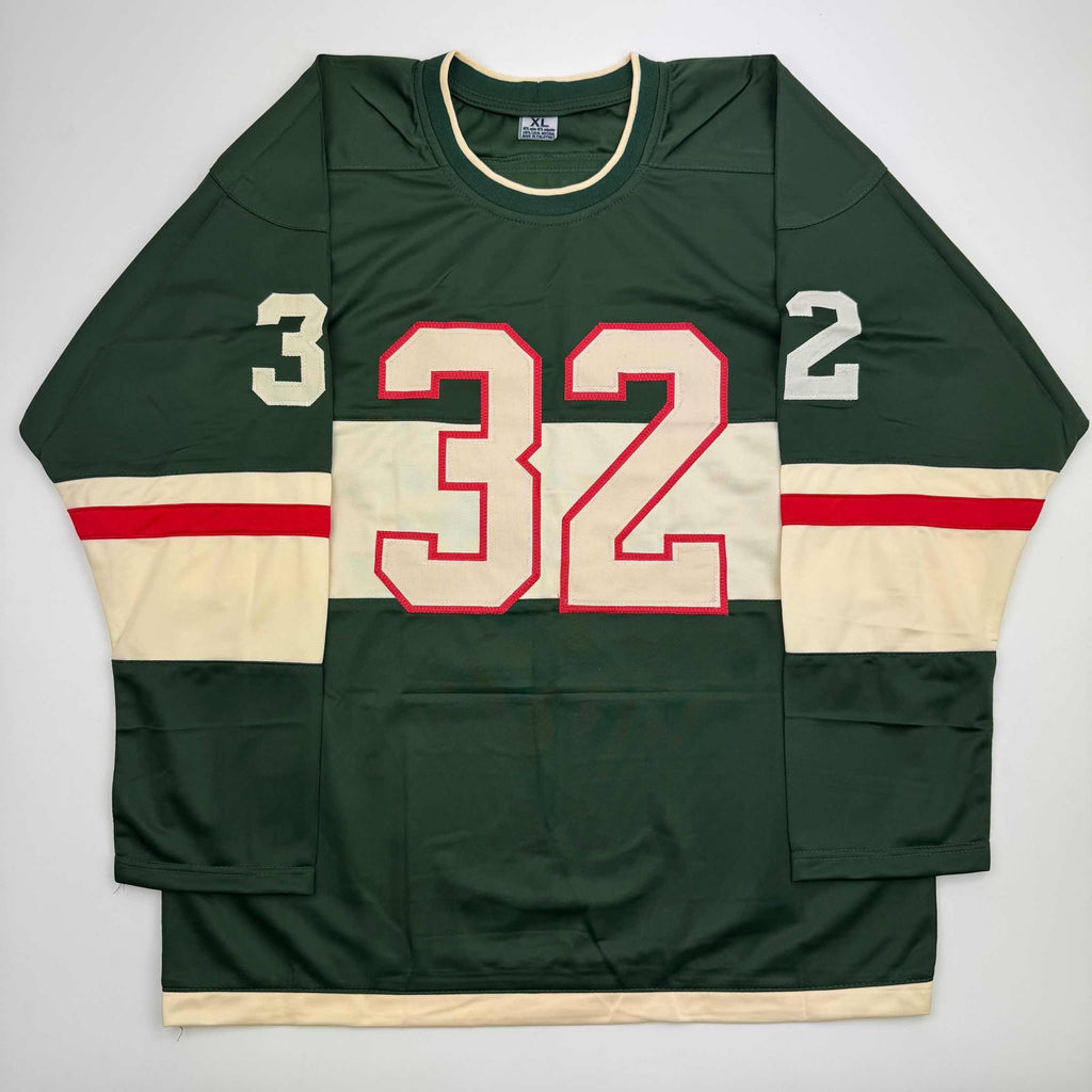 Autographed/Signed Filip Gustavsson Minnesota Green Hockey Jersey JSA COA