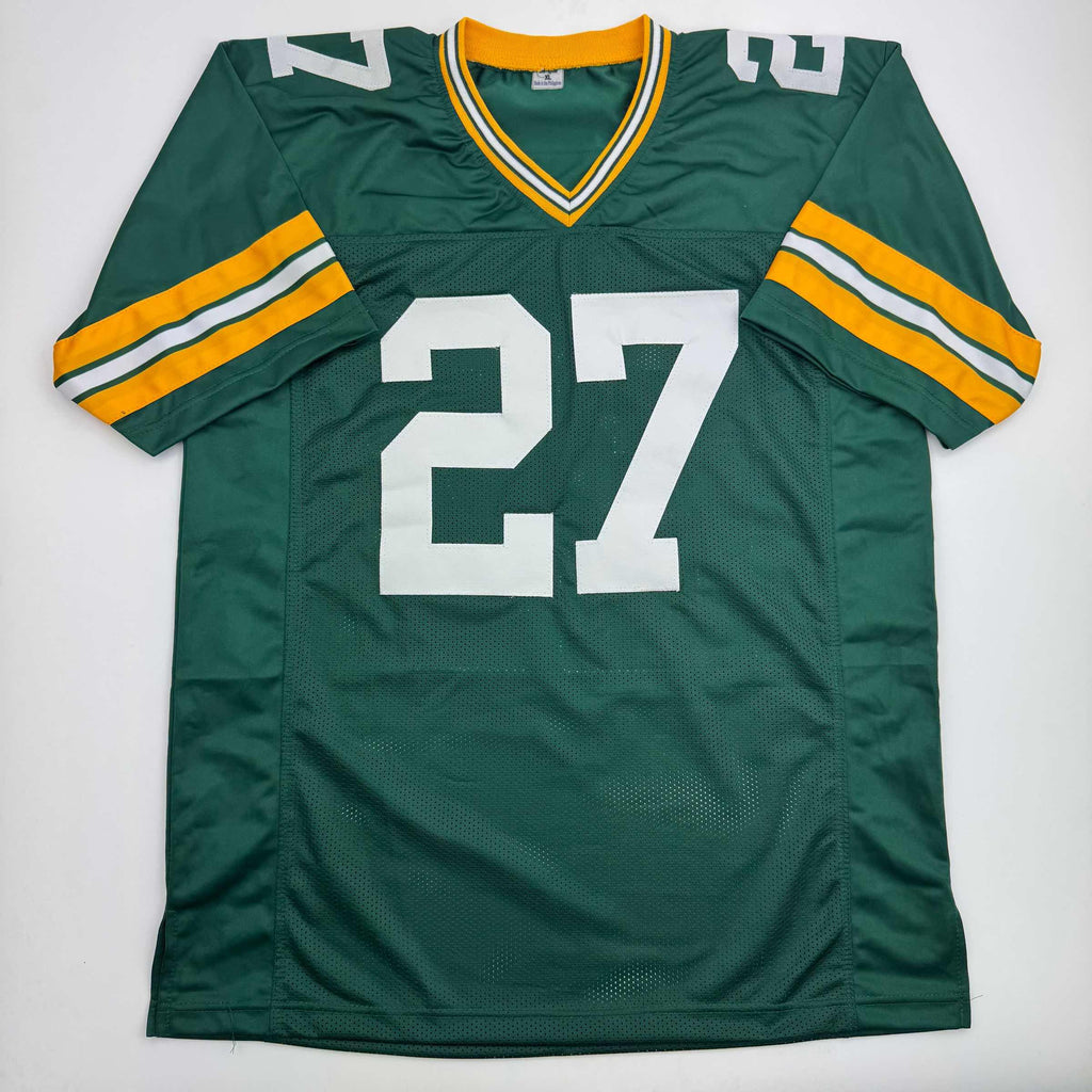 Autographed/Signed Eddie Lacy Green Bay Green Football Jersey JSA COA