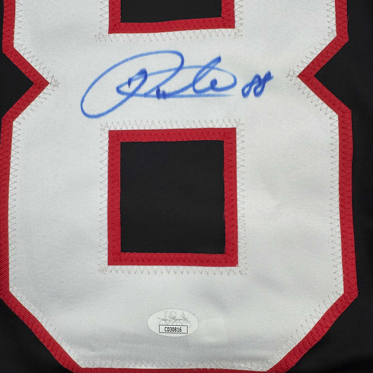 Autographed/Signed Patrick Kane Chicago Black Hockey Jersey JSA COA