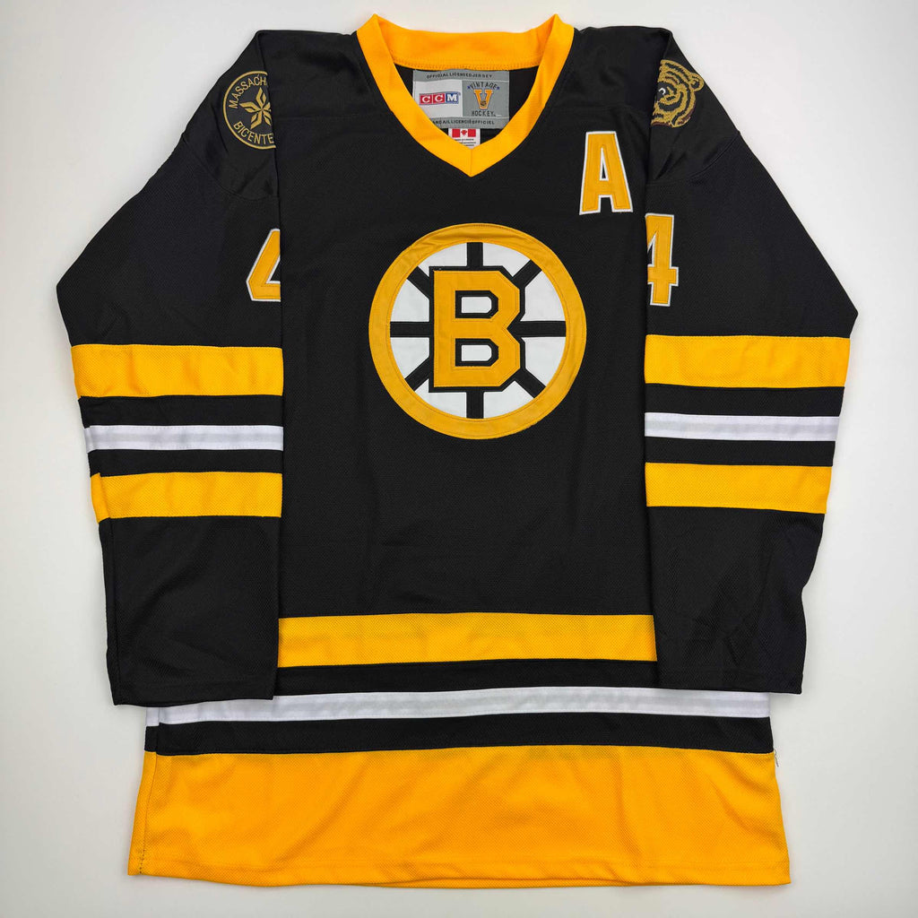 Autographed/Signed Bobby Orr Boston Bruins Black Hockey Jersey Fanatics COA