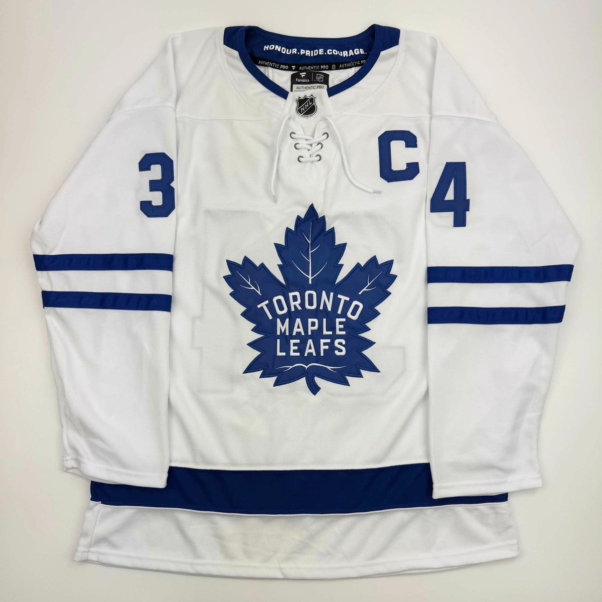 Autographed/Signed Auston Matthews Toronto Maple Leafs White Hockey Jersey Fanatics COA