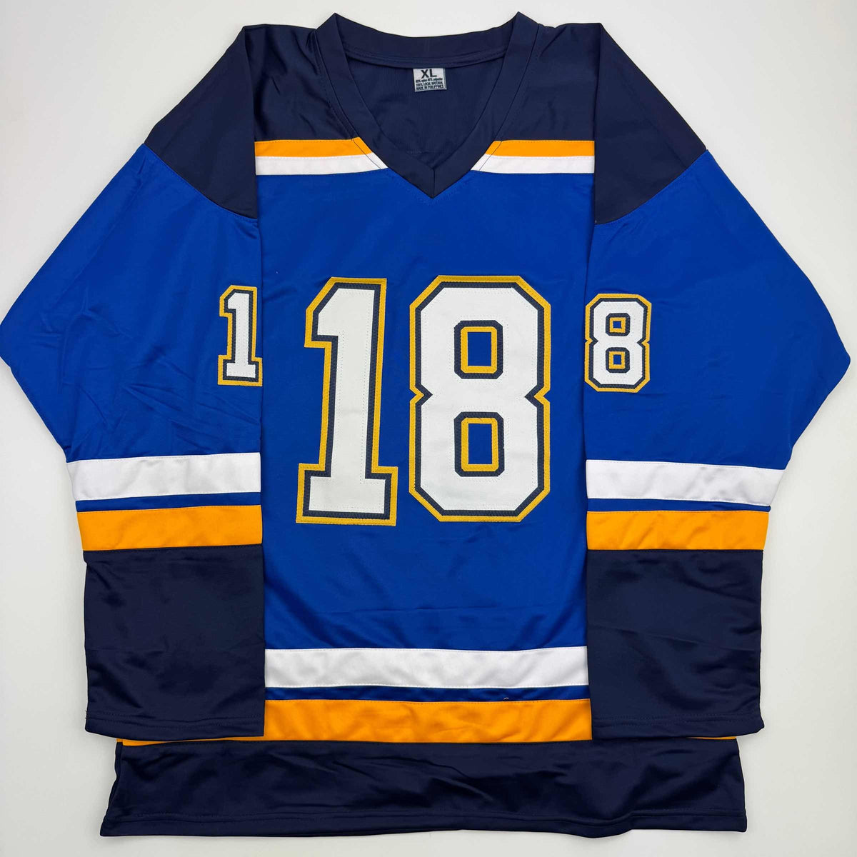 Autographed/Signed Robert Thomas St. Louis Blue Hockey Jersey Beckett BAS COA