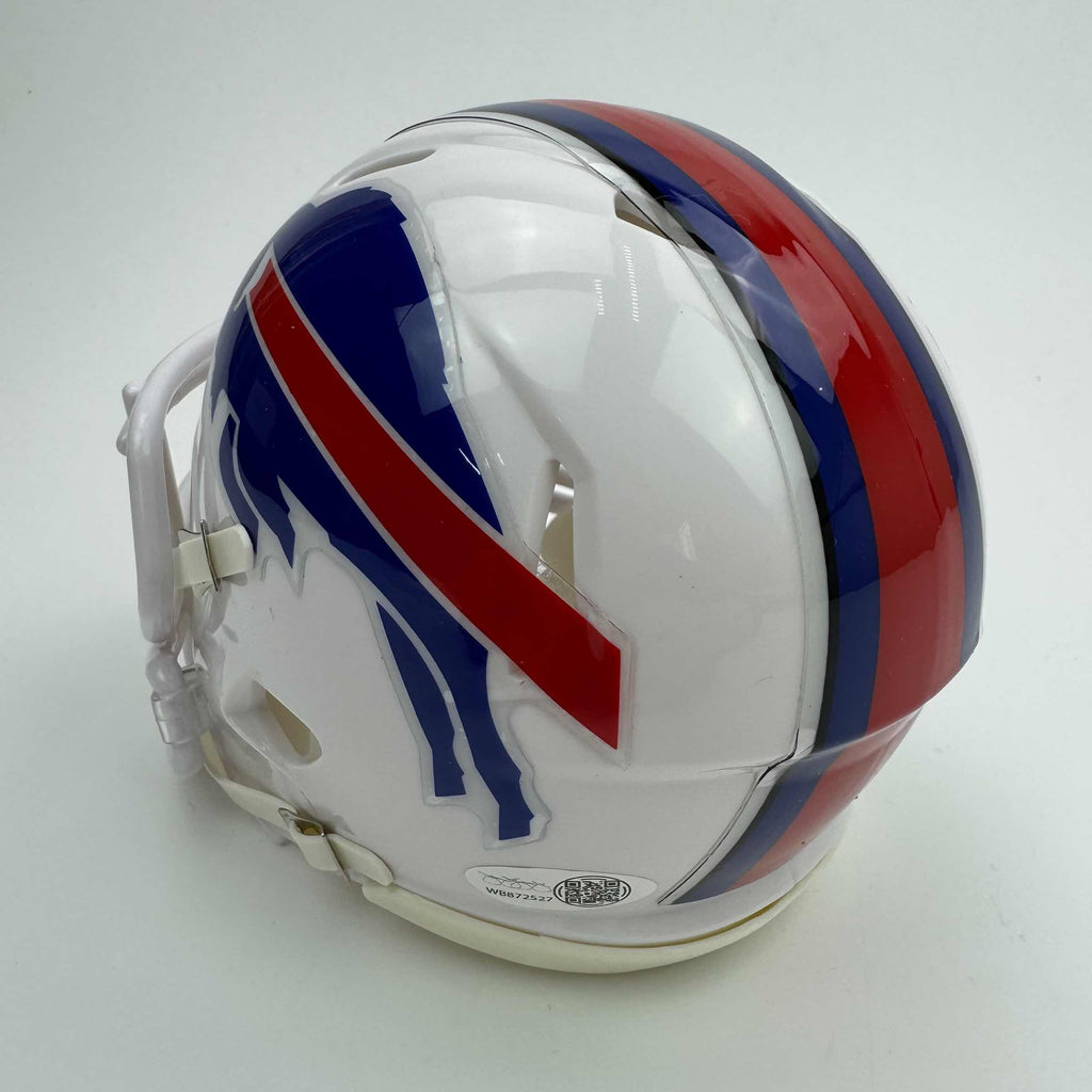 Autographed/Signed James Cook "Bills Mafia" Buffalo Bills Mini Football Helmet JSA COA