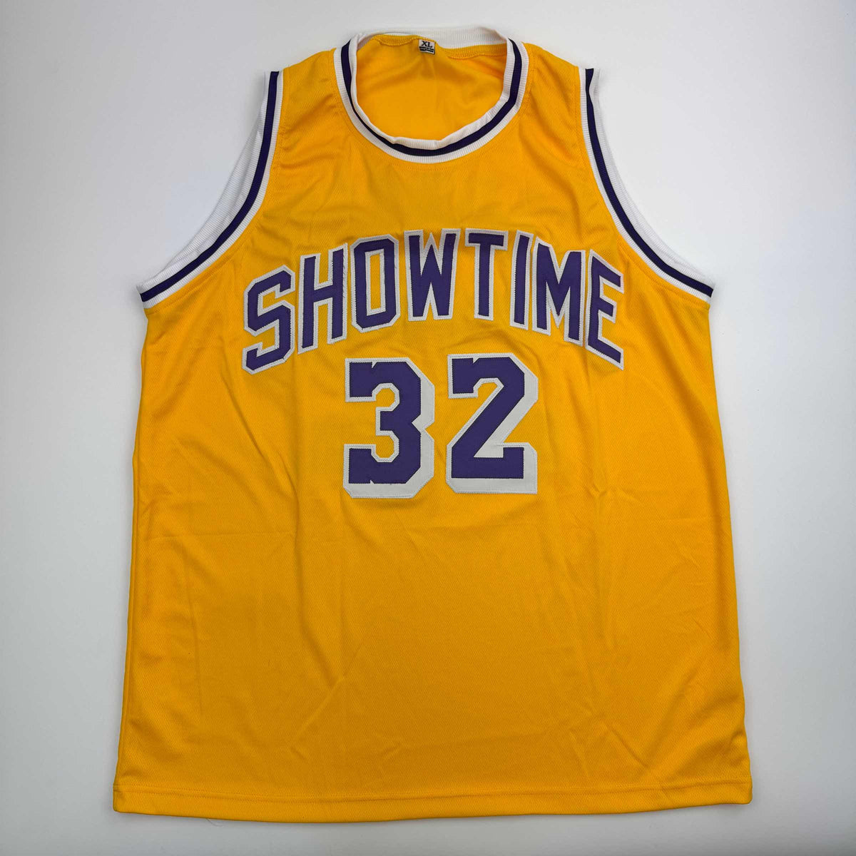 Autographed/Signed Earvin Magic Johnson Los Angeles LA Yellow Basketball Jersey Beckett BAS COA
