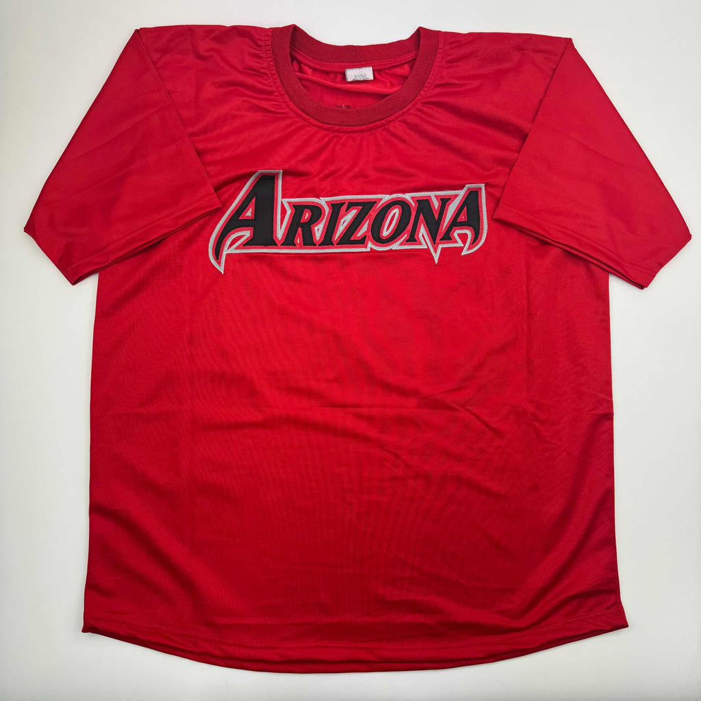Autographed/Signed Corbin Burnes Arizona Red Baseball Jersey Beckett BAS COA