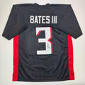 Autographed/Signed Jessie Bates III Atlanta Black Football Jersey JSA COA
