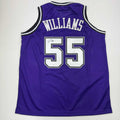 Autographed/Signed Jason Williams Sacramento Purple Basketball Jersey JSA COA