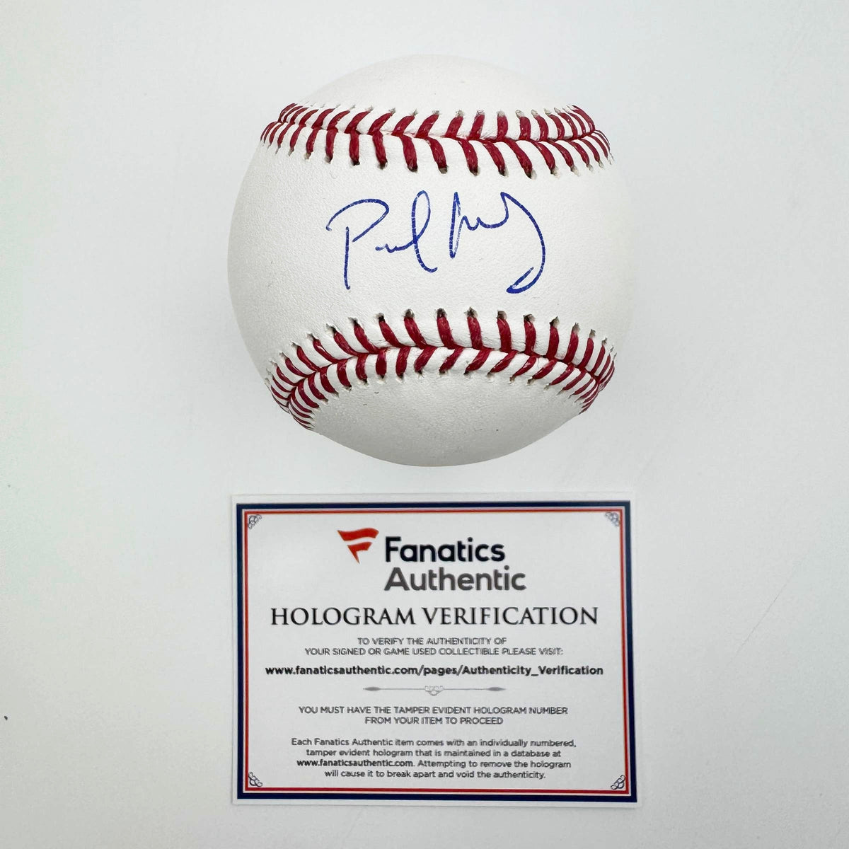 Autographed/Signed Paul Goldschmidt Rawlings Official Major League Baseball ROML Fanatics COA