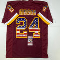 Autographed/Signed Antonio Gibson Washington American Flag Football Jersey JSA COA