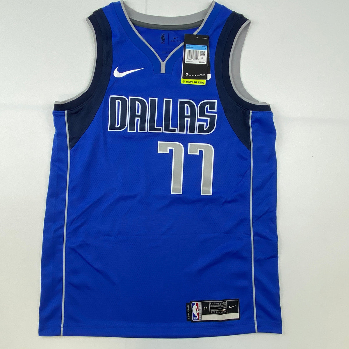 Autographed/Signed Luka Doncic Dallas Mavericks Blue Authentic Basketball Jersey Fanatics COA