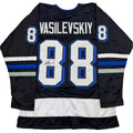 Autographed/Signed Andrei Vasilevskiy Tampa Bay Black Hockey Jersey JSA COA