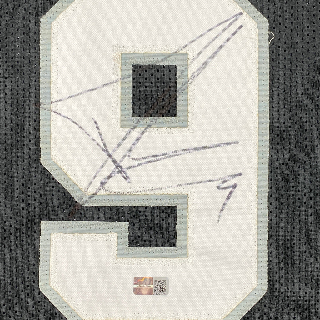 Autographed/Signed Tony Parker San Antonio Black Basketball Jersey Steiner COA