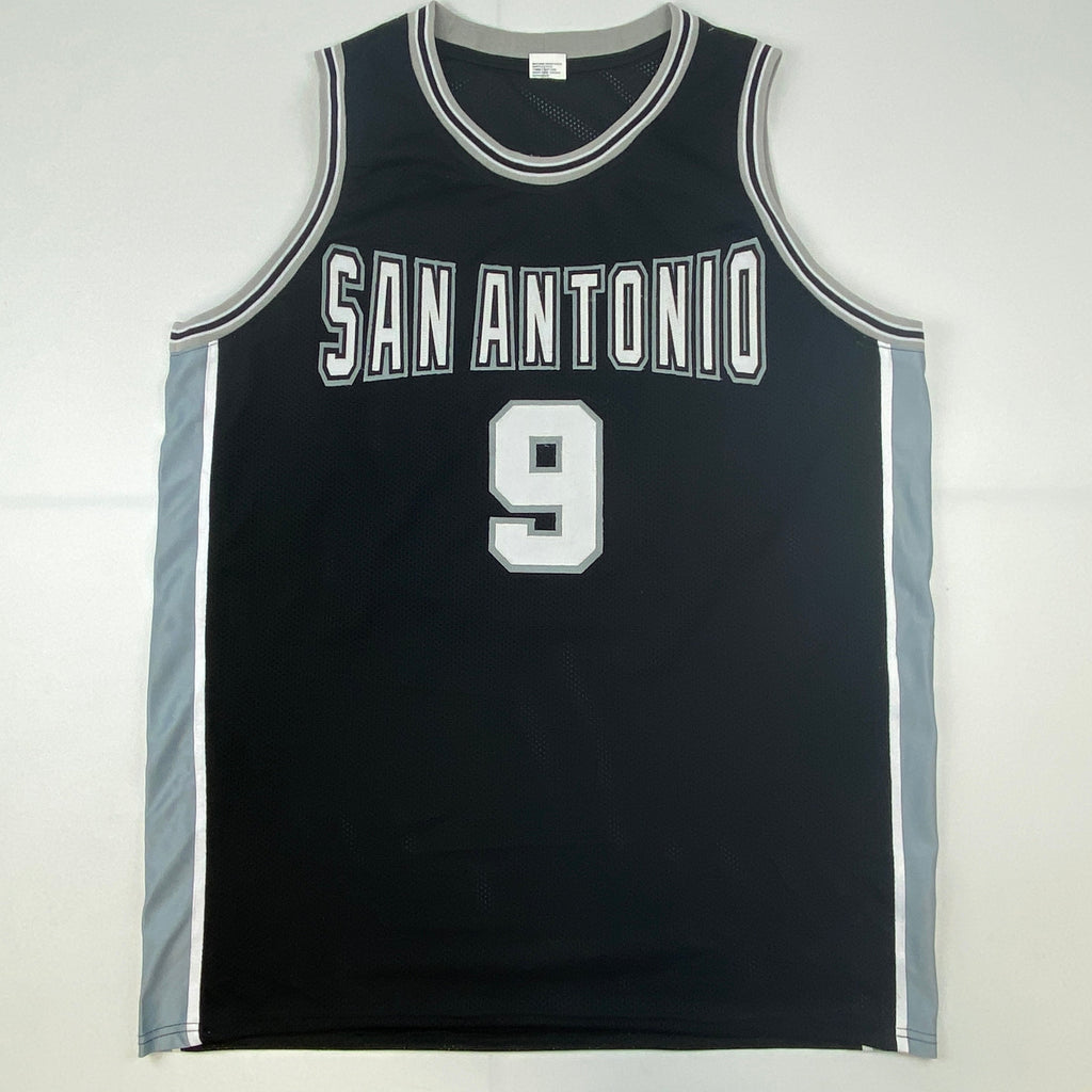 Autographed/Signed Tony Parker San Antonio Black Basketball Jersey Steiner COA