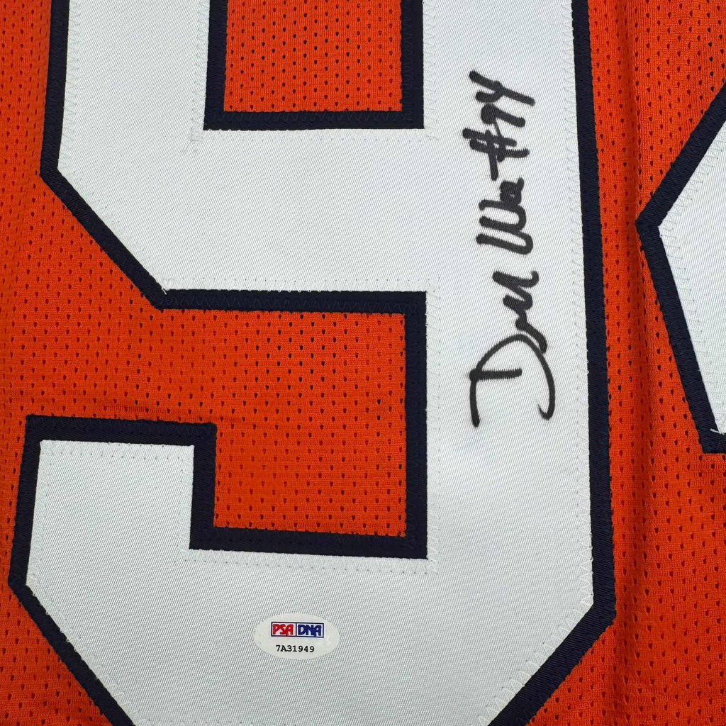 Autographed/Signed Demarcus Ware Denver Orange Football Jersey PSA COA
