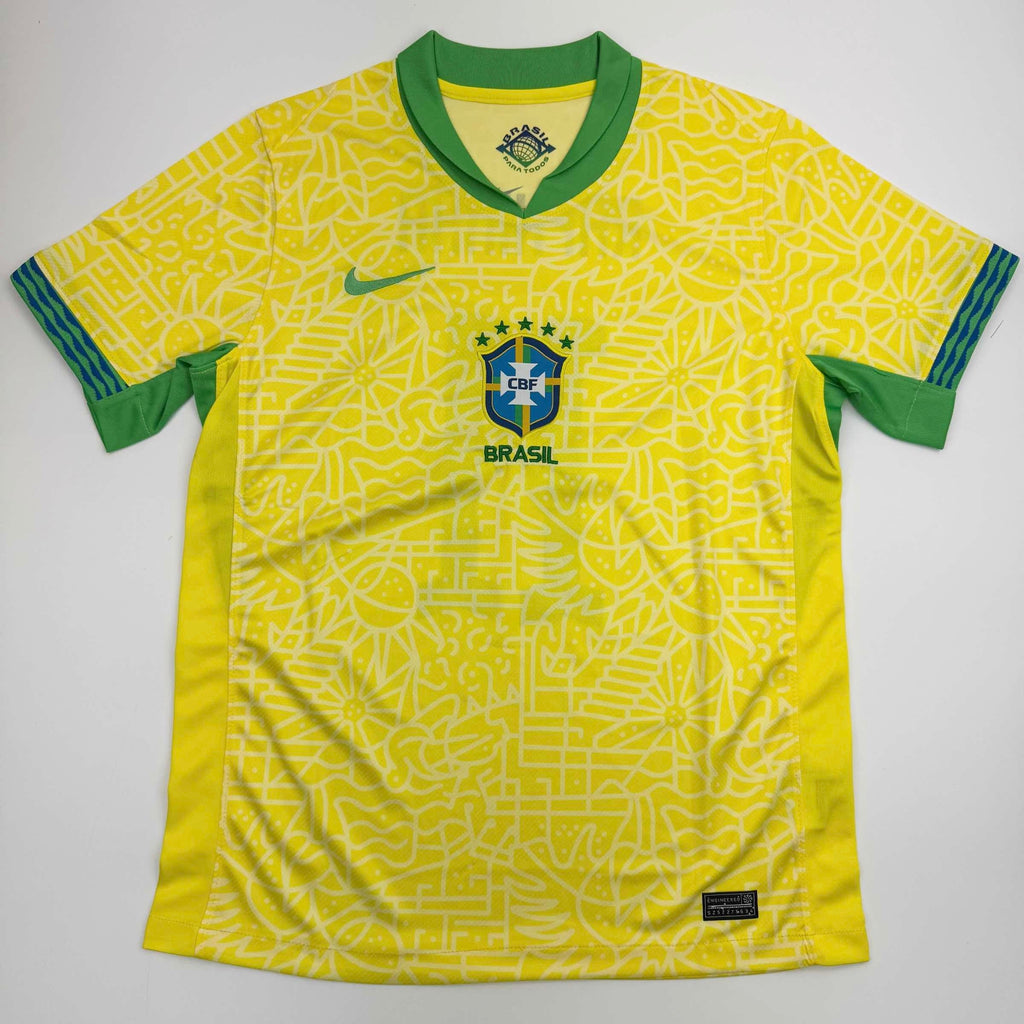 Autographed/Signed Raphinha Raphael Belloli Brazil Yellow Soccer Jersey Beckett BAS COA