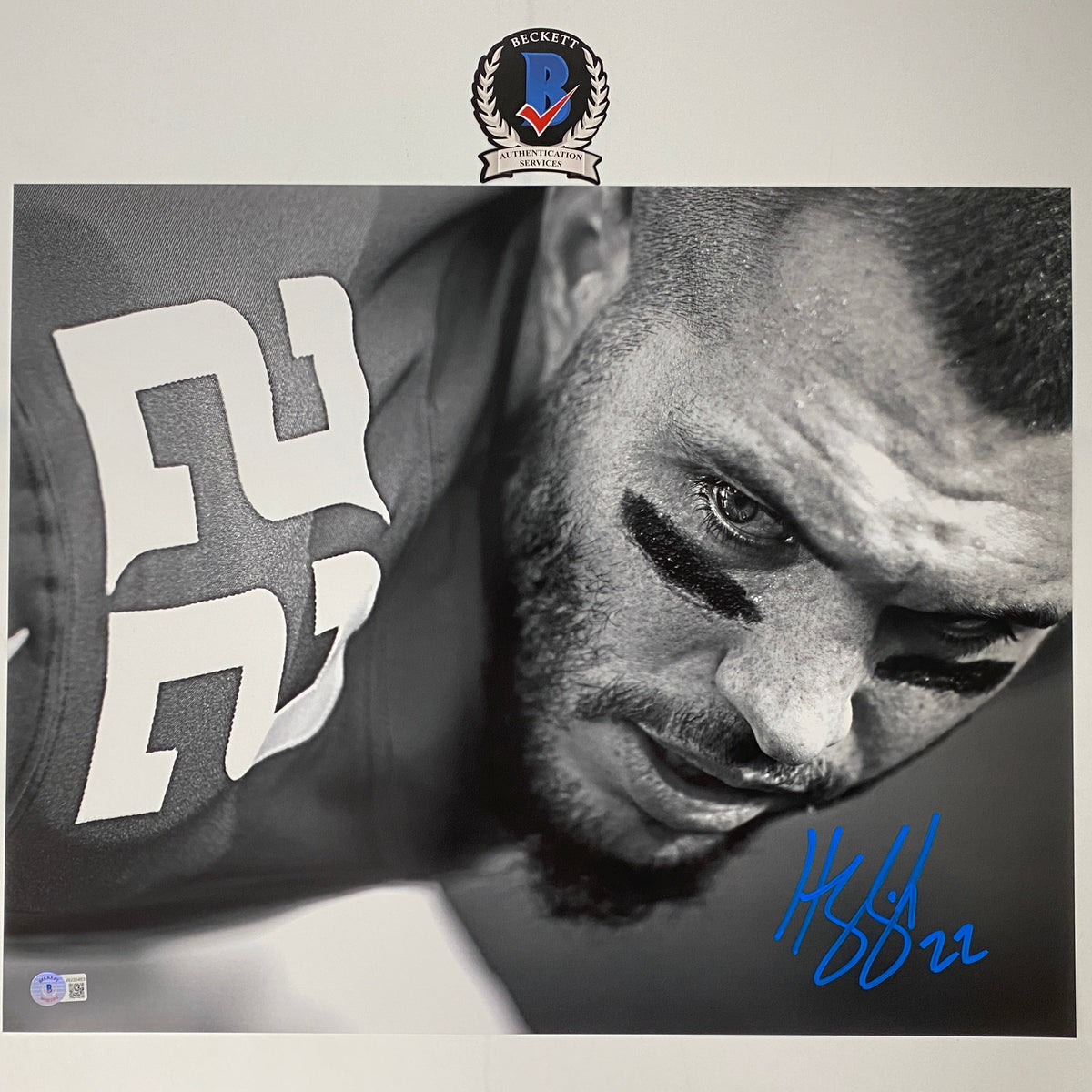 Autographed/Signed Harrison Smith Minnesota Vikings 16x20 Football Photo Beckett BAS COA